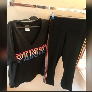 Victoria Secret Pink rainbow 🌈 outfit